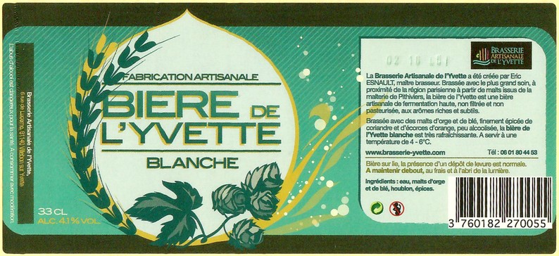 Etiquette BRASSERIE LARCHE 54