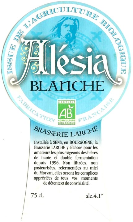 Etiquette BRASSERIE LARCHE 87