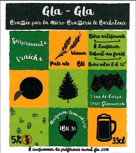 etiquette BRASSERIE LE BARBOTEUR 06