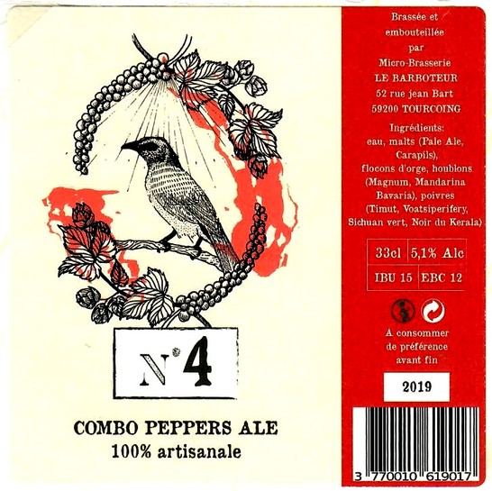 etiquette BRASSERIE LE BARBOTEUR 11