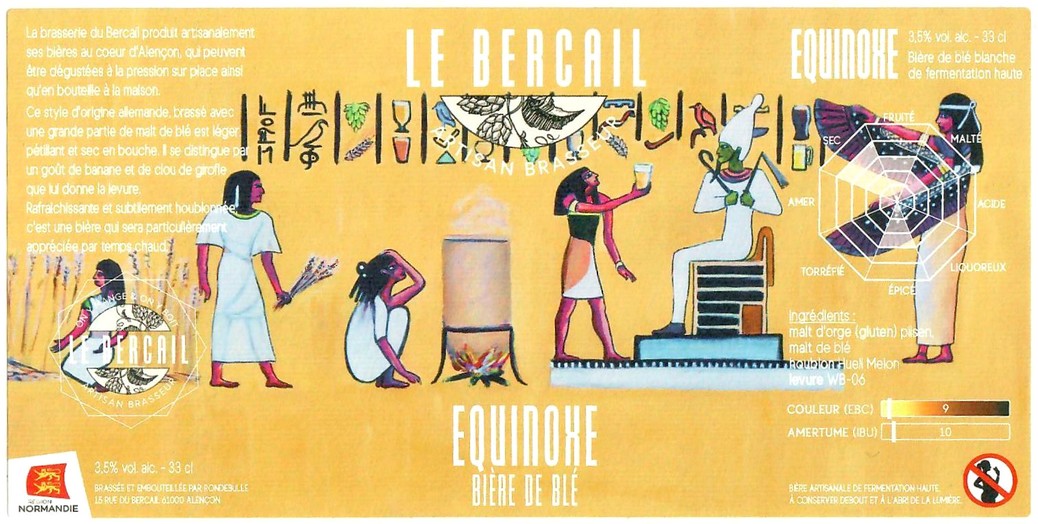 Etiquette BRASSERIE LE BERCAIL 04