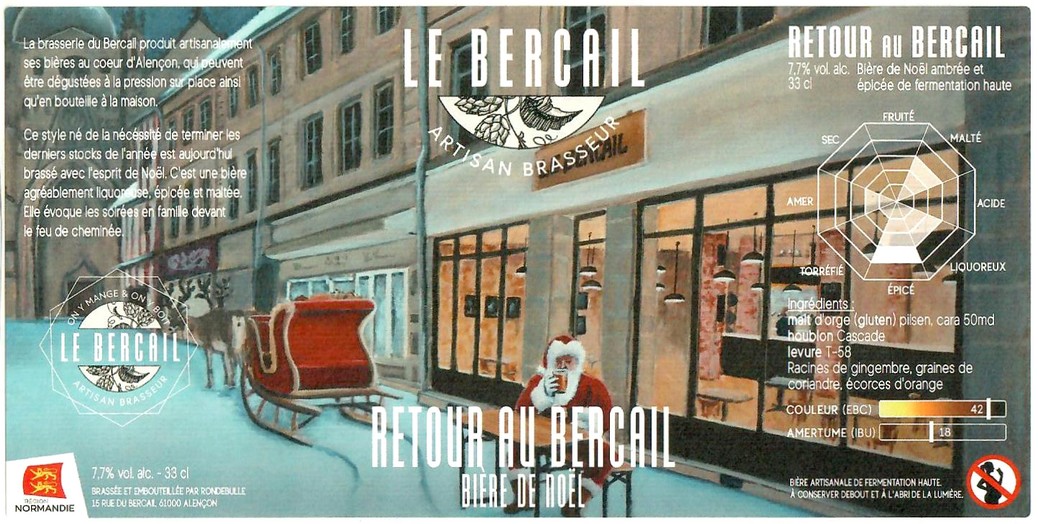 Etiquette BRASSERIE LE BERCAIL 06