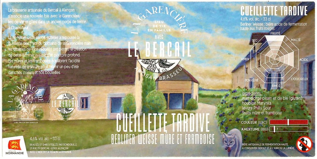 Etiquette BRASSERIE LE BERCAIL 07