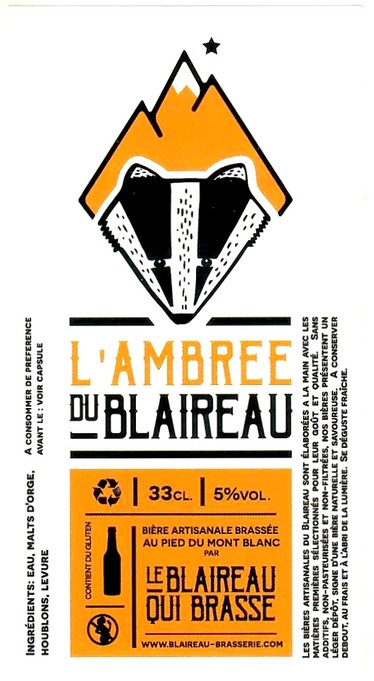 Etiquette BRASSERIE LE BLAIREAU QUI BRASSE 01