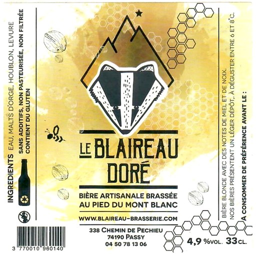 Etiquette BRASSERIE LE BLAIREAU QUI BRASSE 06