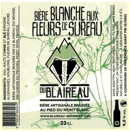 Etiquette BRASSERIE LE BLAIREAU QUI BRASSE 11
