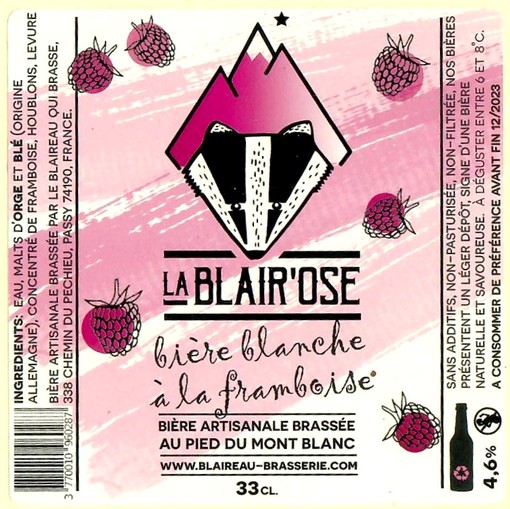 Etiquette BRASSERIE LE BLAIREAU QUI BRASSE 14