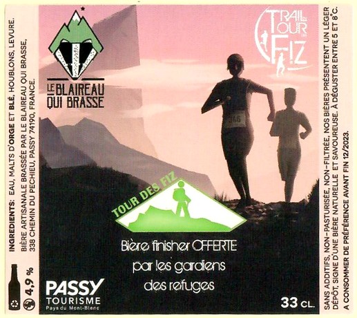 Etiquette BRASSERIE LE BLAIREAU QUI BRASSE 31