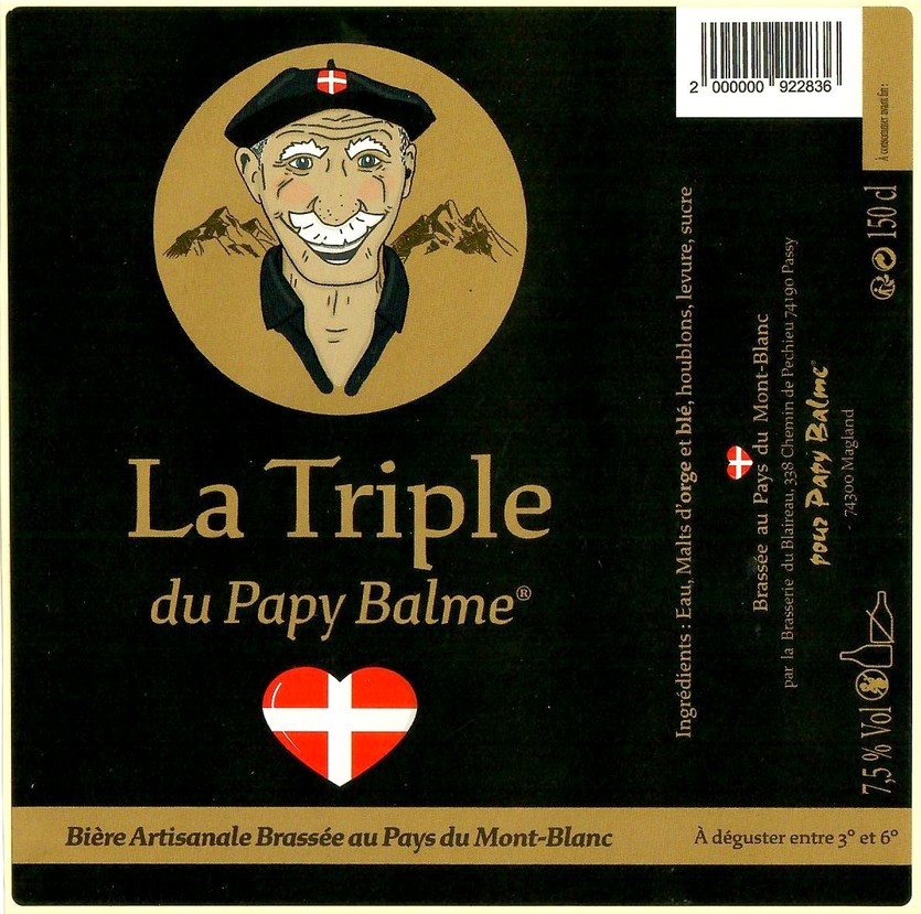 Etiquette BRASSERIE LE BLAIREAU QUI BRASSE 34