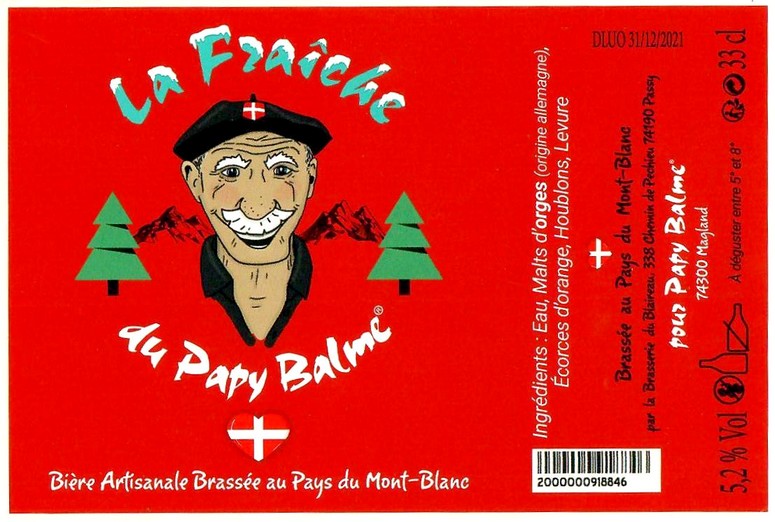 Etiquette BRASSERIE LE BLAIREAU QUI BRASSE 38