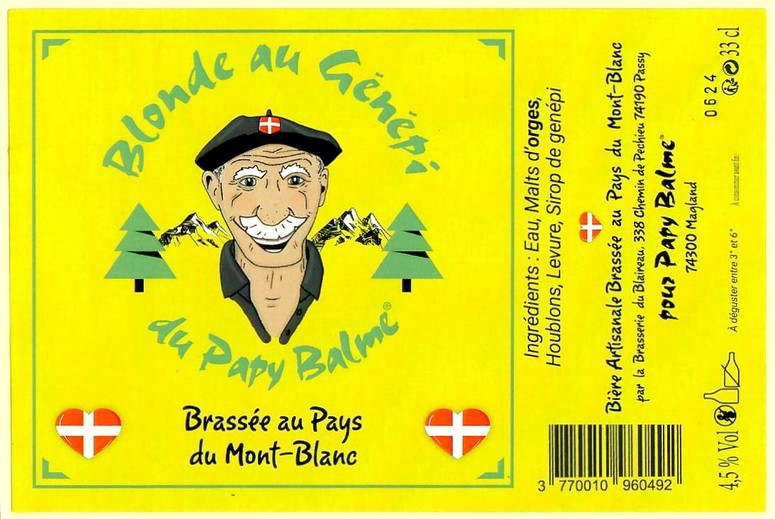 Etiquette BRASSERIE LE BLAIREAU QUI BRASSE 42