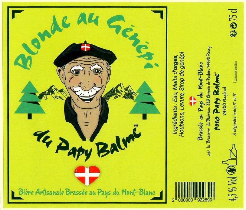 Etiquette BRASSERIE LE BLAIREAU QUI BRASSE 43