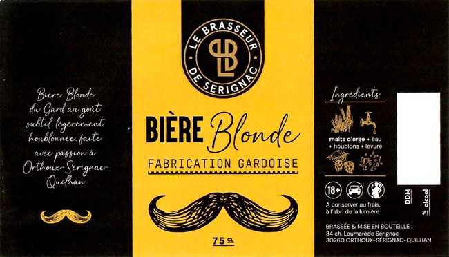 Etiquette BRASSERIE LE BRASSEUR DE SERIGNAC 02