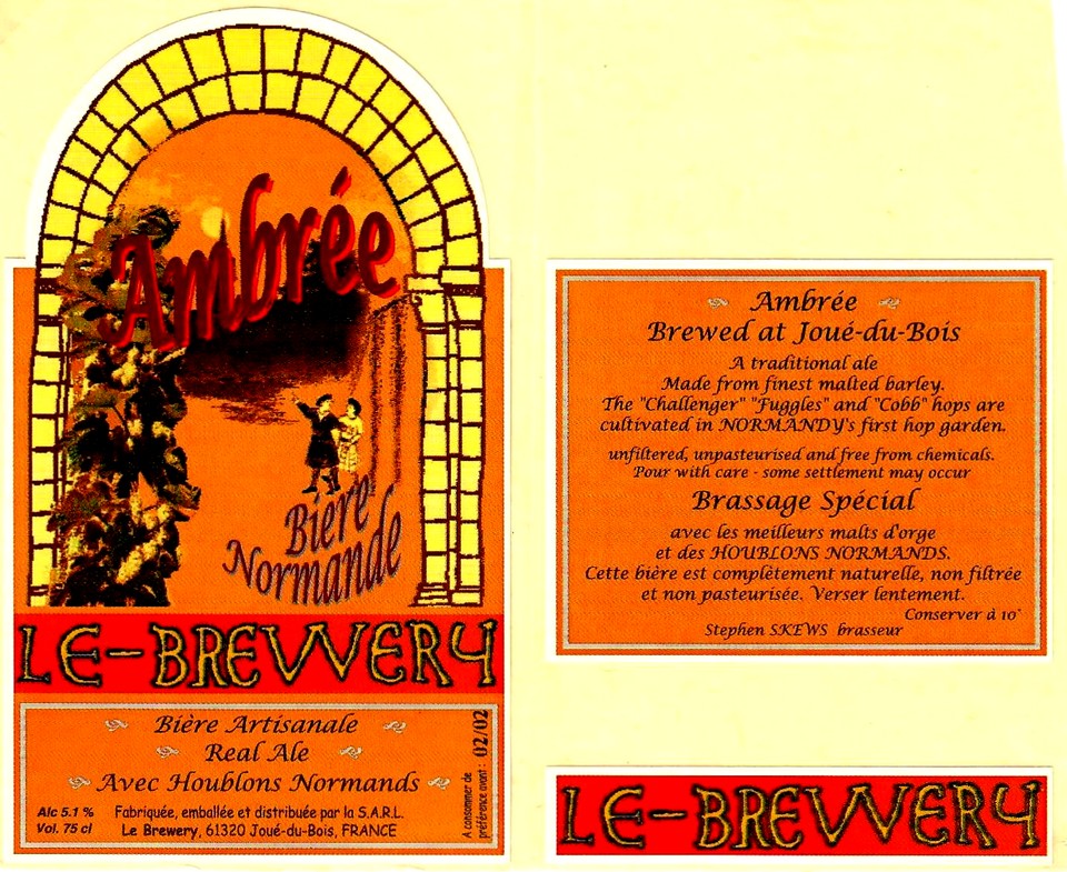 etiquette BRASSERIE LE BREWERY 01