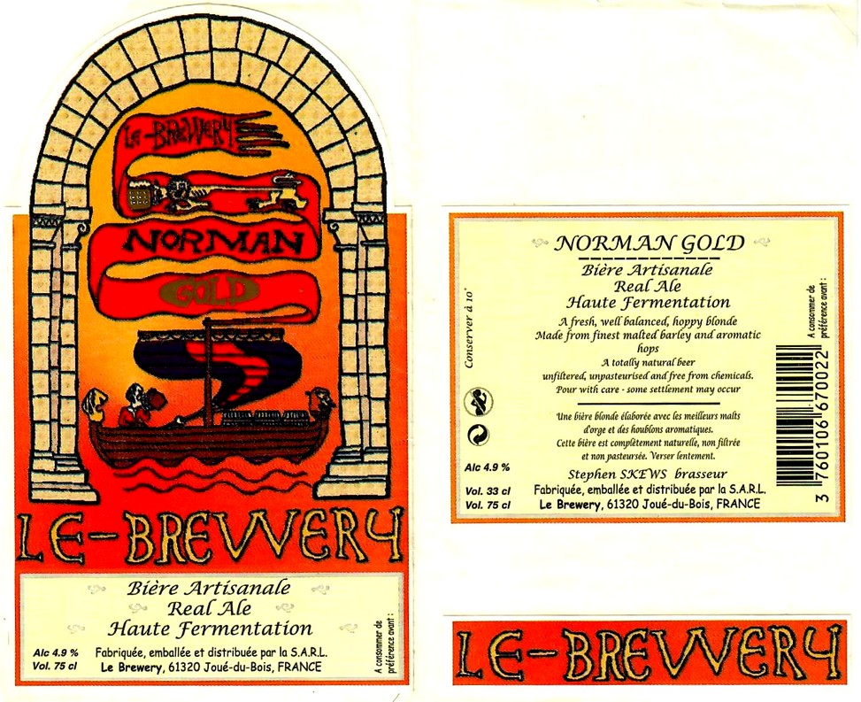 etiquette BRASSERIE LE BREWERY 07