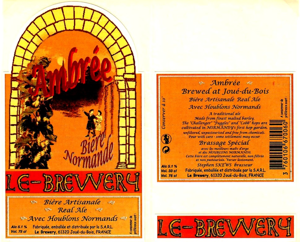 etiquette BRASSERIE LE BREWERY 13