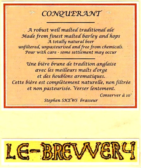etiquette BRASSERIE LE BREWERY 23 BIS