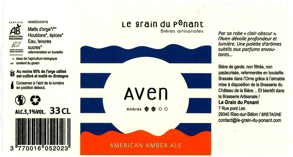 Etiquette BRASSERIE LE CHATEAU DE LA BIERE 18