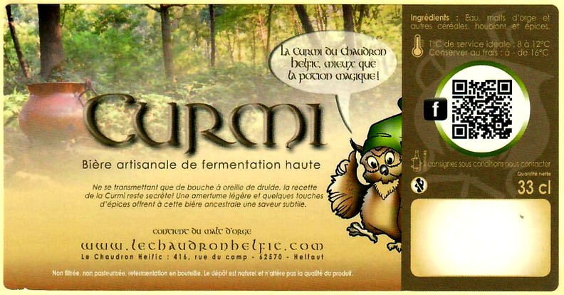 etiquette BRASSERIE LE CHAUDRON HELFIC 02