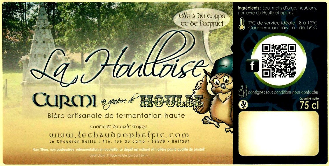 etiquette BRASSERIE LE CHAUDRON HELFIC 03