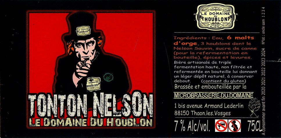 Etiquette BRASSERIE LE DOMAINE DU HOUBLON 11