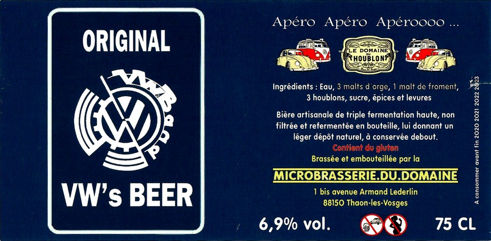 Etiquette BRASSERIE LE DOMAINE DU HOUBLON 23