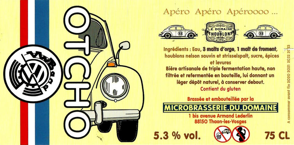 Etiquette BRASSERIE LE DOMAINE DU HOUBLON 24