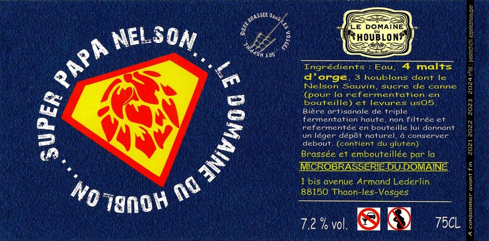 Etiquette BRASSERIE LE DOMAINE DU HOUBLON 29