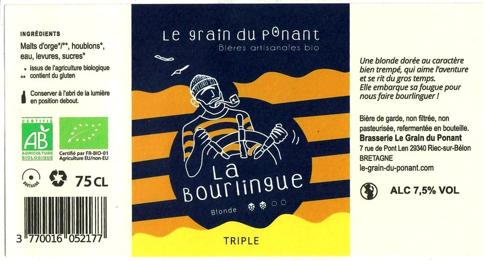 Etiquette BRASSERIE LE GRAIN DU PONANT 11