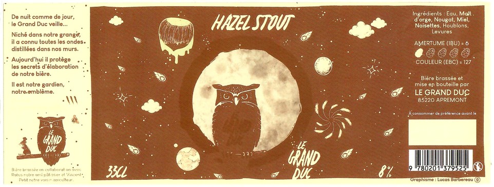 Etiquette BRASSERIE LE GRAND DUC 01