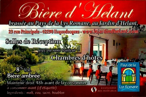 etiquette BRASSERIE LE JARDIN D'HELANT 02