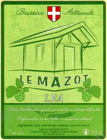 Etiquette BRASSERIE LE MAZOT 01