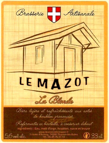 Etiquette BRASSERIE LE MAZOT 04