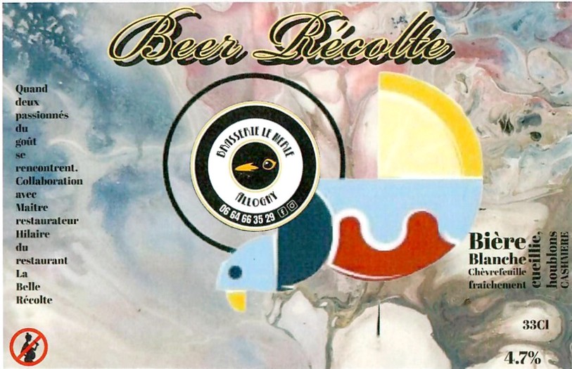 Etiquette BRASSERIE LE MERLE 13