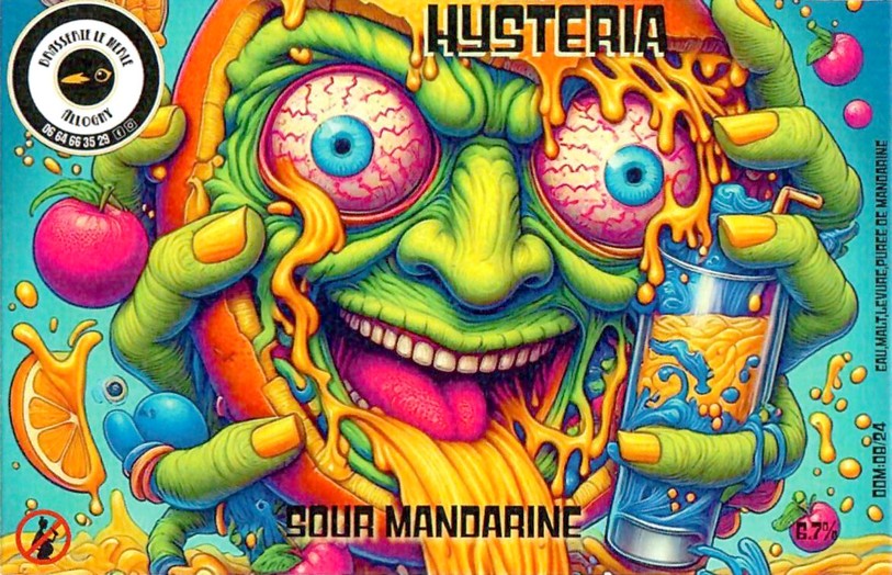 Etiquette BRASSERIE LE MERLE 14