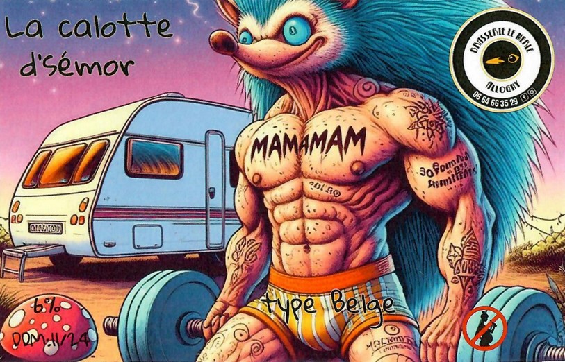 Etiquette BRASSERIE LE MERLE 23