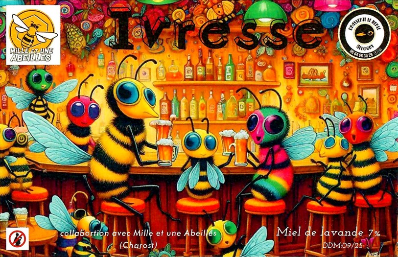 Etiquette BRASSERIE LE MERLE 34