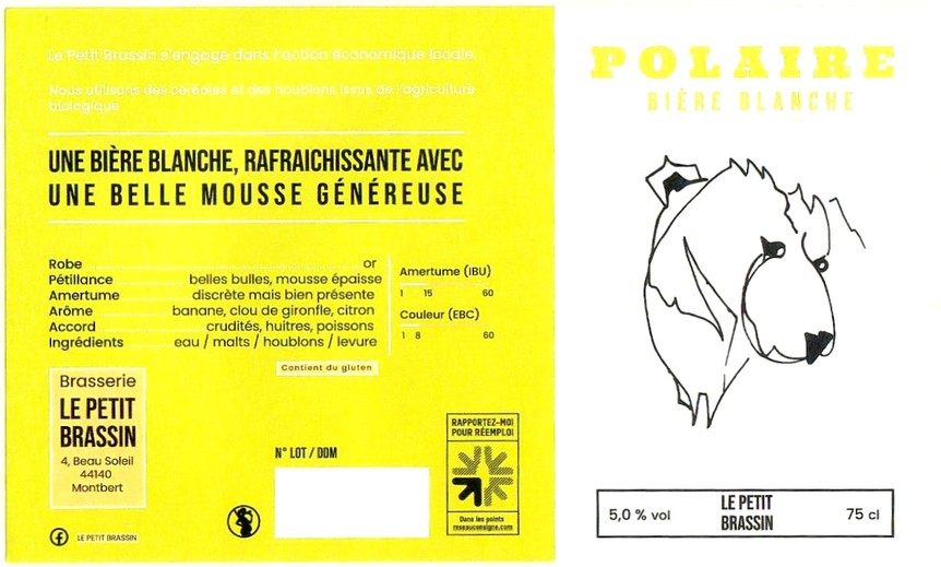 Etiquette BRASSERIE LE PETIT BRASSIN 01