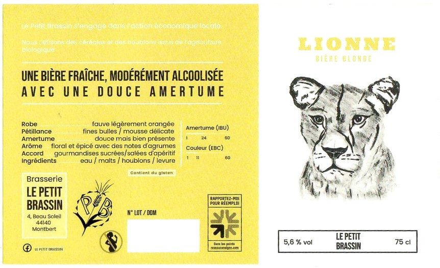 Etiquette BRASSERIE LE PETIT BRASSIN 04