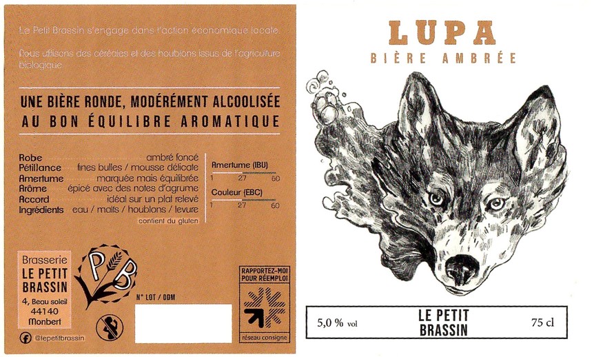 Etiquette BRASSERIE LE PETIT BRASSIN 05