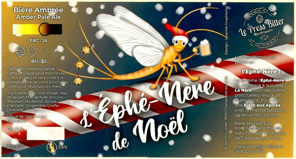 Etiquette BRASSERIE LE PRESS'BITTER 01