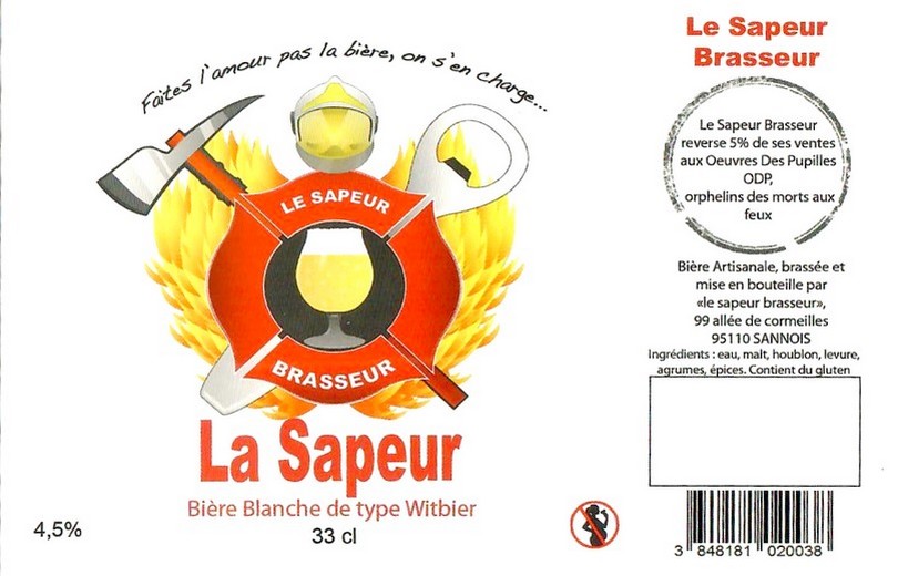 Etiquette BRASSERIE LE SAPEUR BRASSEUR 01