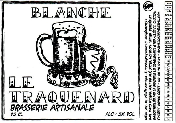 etiquette BRASSERIE LE TRAQUENARD 01