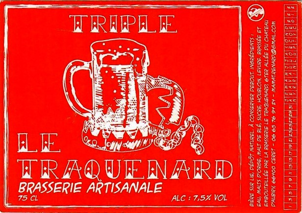 etiquette BRASSERIE LE TRAQUENARD 02