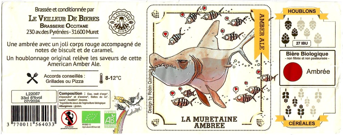 Etiquette BRASSERIE LE VEILLEUR DE BIERES 14