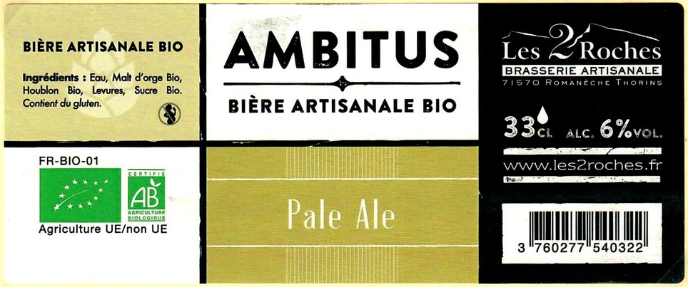 Etiquette BRASSERIE DES 2 ROCHES 03