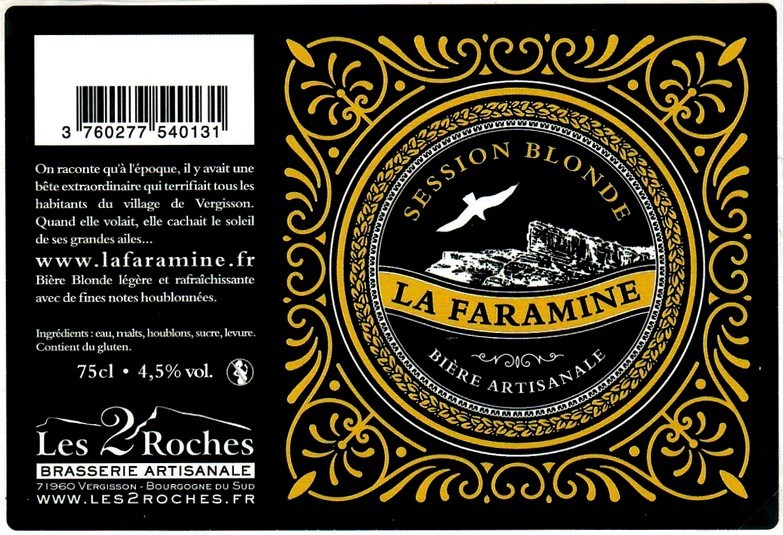 Etiquette BRASSERIE DES 2 ROCHES 12