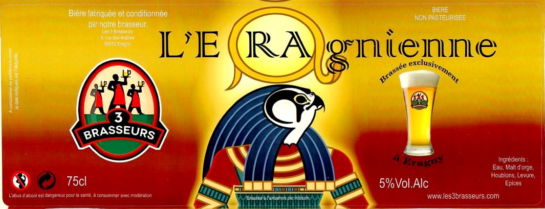 Etiquette BRASSERIE LES 3 BRASSEURS ERAGNY 02