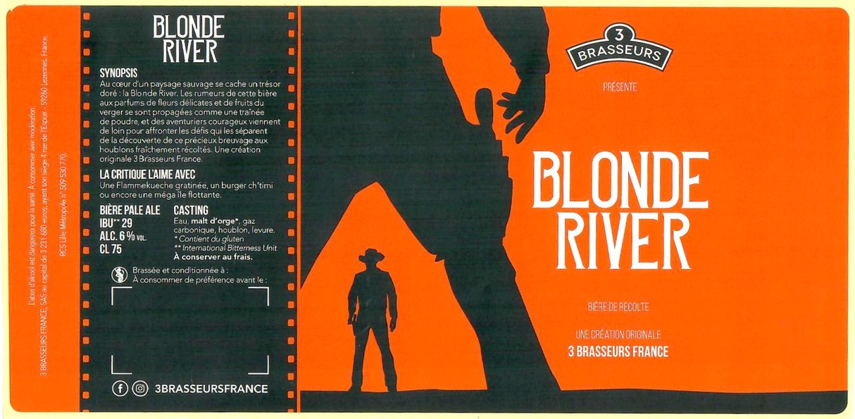 Etiquette BRASSERIE LES 3 BRASSEURS LILLE 176