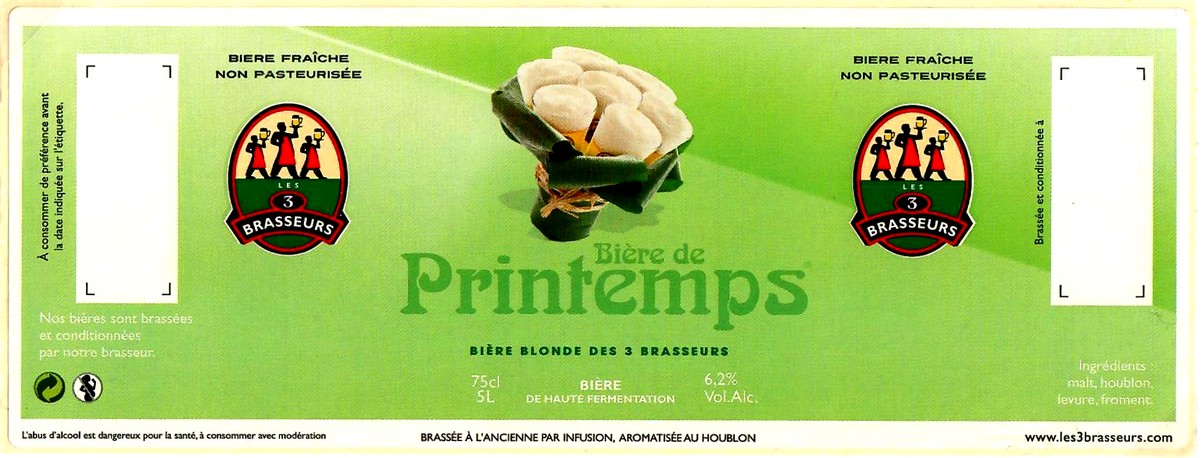 etiquette BRASSERIE LES 3 BRASSEURS LILLE 26